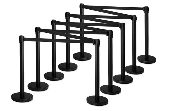 Stagecaptain PLS-200 BKB Paletti Segnapercorso Sistema di Guidamento Persone nero Set da 10 image 1