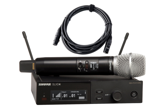 Shure SLXD24E/SM86 S50 Handheld Wireless Set incl. XLR Cable image 1