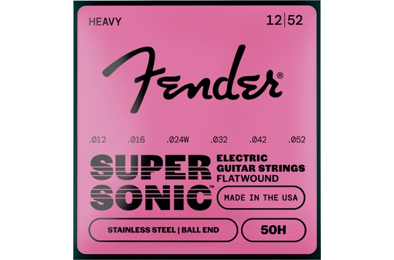 Fender SuperSonic 50L Stainless Flat Electric Guitar Strings 012-052 image 1