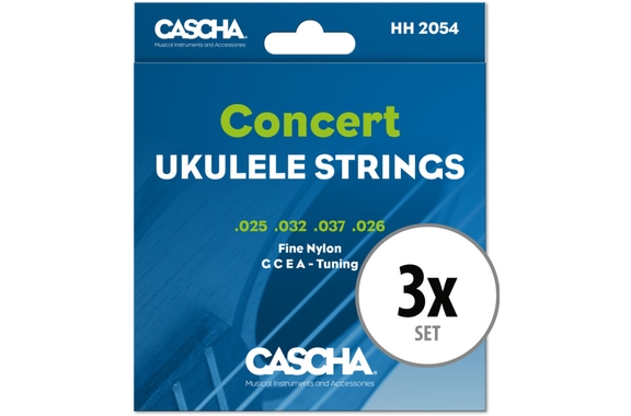 Cascha 2054 Concert Ukulele Strings 3x Set image 1