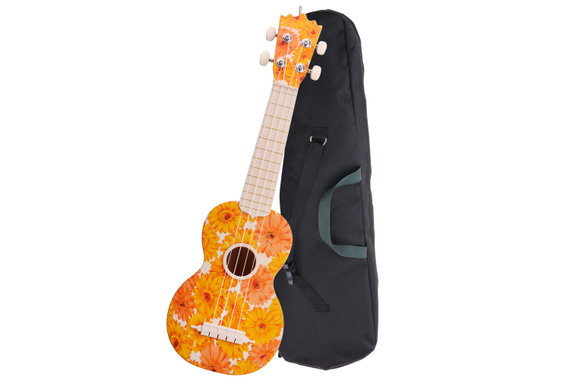 Classic Cantabile BeachBuddy Beachflower Soprano Ukulele, ABS image 1