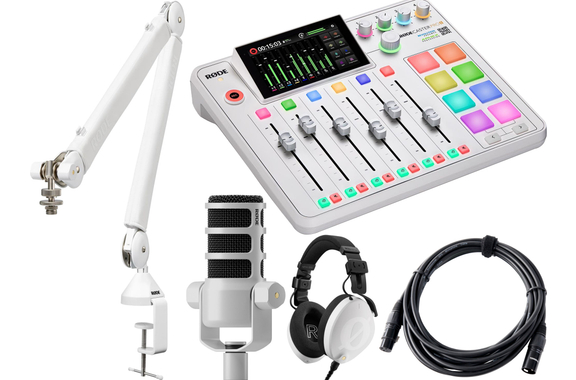Rode RodeCaster Pro II Bianco Podcast Bundle image 1