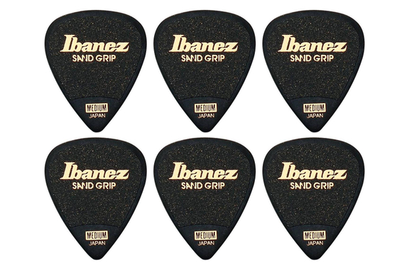 Ibanez PA14MSG-BK Púas Grip Wizard Sand Medio - Pack De 6 image 1