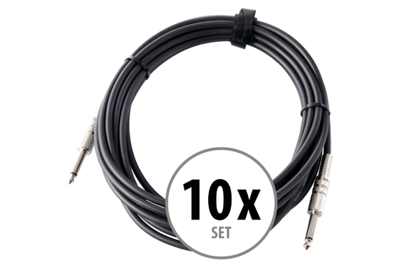 Pronomic Instrumentenkabel / Klinkenkabel 6 m 10x Set image 1