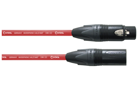 Cordial CPM 5 FM Câble Microphone 5 m Rouge image 1