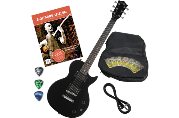 Rocktile L-100 BL Guitare Électrique Black Set avec Accessoires image 1