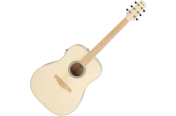 Ibanez AAD77M1E-OAW Westerngitaar Open Pore Antique White image 1