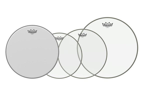 Remo 12" 13" 16" Ambassador Clear Set PLUS 14" Coated image 1