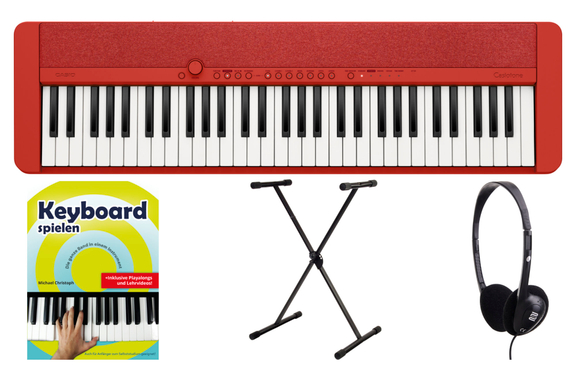 Casio CT-S1RD Casiotone Keyboard Rot image 1