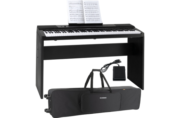 McGrey DK-88 Clavier Débutant Look Stagepiano Set Trolley image 1