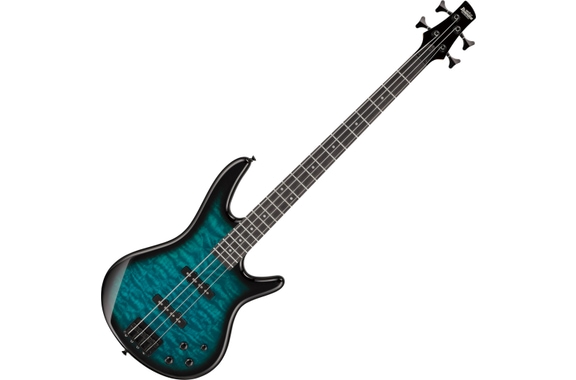 Ibanez GSR280QA-TMS E-Bass Transparent Marine Sunburst image 1