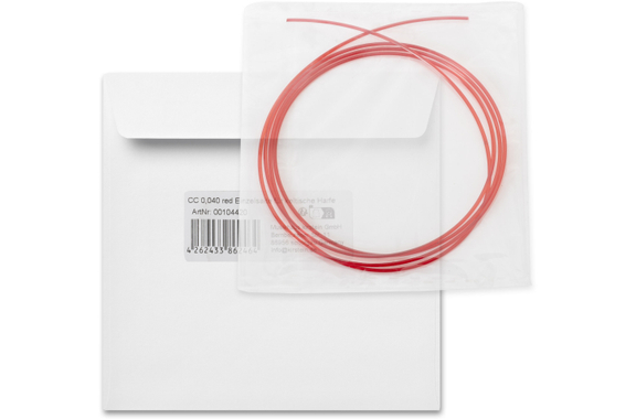 Corde Simple Classic Cantabile 0,040 Rouge Pour Harpe Celtique image 1