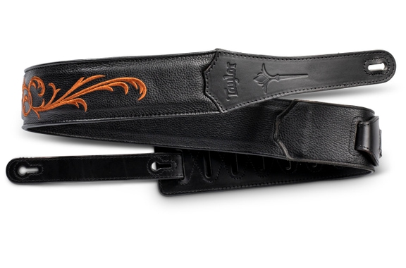 Taylor Nouveau Embroidered Leather Guitar Strap 2.5" image 1