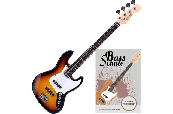 Rocktile Fatboy II SB E-Bass Sunburst Set inkl. Schule image 1
