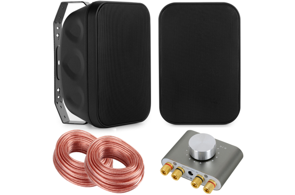 McGrey OLS-651BK Outdoor-Luidsprekers 60 Watt Zwart met Bluetooth Set image 1