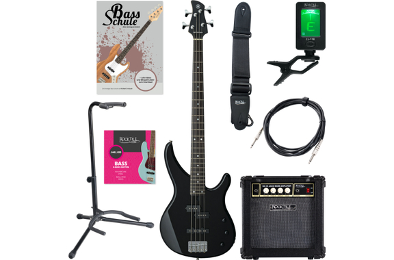 Yamaha TRBX174 E-Bass Black Starter Set image 1