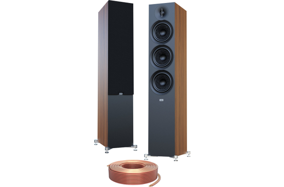 ELAC Debut F6.3 Altavoces de Suelo Nogal Set Oehlbach image 1