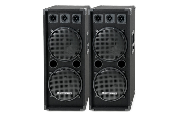 McGrey DJ-2222 Partykeller/DJ-Box Paar 2 x 1000W image 1
