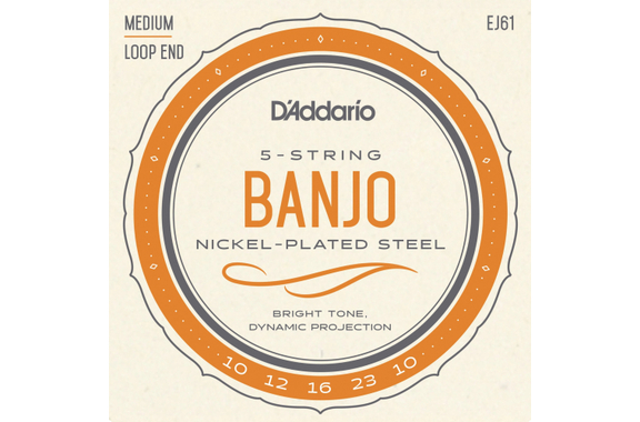 D'Addario EJ61 5-String Banjo Medium image 1