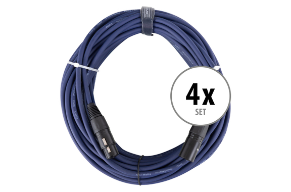 Pronomic Stage DMX3-20 DMX-kabel 20m 4x set image 1