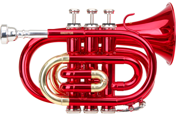 Classic Cantabile Brass TT-400 Trompette de Poche en Sib rouge image 1