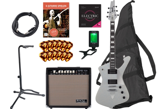 Ibanez PS60-SSL Paul Stanley Signature Silver Sparkle Set image 1