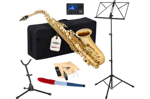 Classic Cantabile Winds AS-450 Saxofón Alto en Eb Set de Inicio image 1