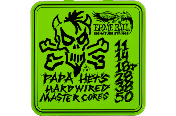 Ernie Ball 3821 Papa Het's Hardwired Master Core Signature Electric Guitar Strings 3-Pack image 1