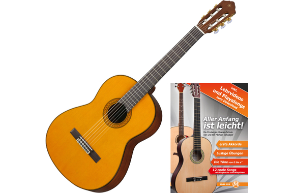 Yamaha CX40 Guitarra Clásica con Pickup Incluye Set de Escuela de Guitarra image 1