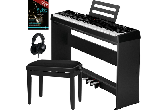 NUX NPK-20 Digitalpiano 88 Tasti Nero Home Set image 1