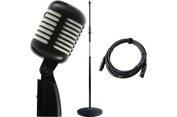 Pronomic DM-66BK/WH Elvis Microphone dynamique Noir/Blanc SET image 1