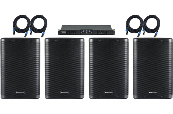 McGrey PA-4504 1 HE 4x 450 Watt Monitor Set image 1
