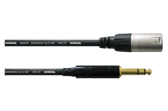 Cordial CFM 1,5 MV Stereojack/XLR-Kabel 1,5 m Zwart image 1