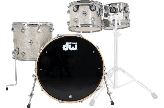 DW Collector's Series SSC Drumkit in Broken Glass Finish mit Chrom Hardware  - Retoure (Zustand: sehr gut) image 1