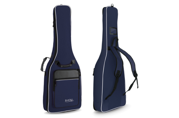 Housse Classique Rocktile Pour Guitare 3/4 & 7/8 - Rembourrée Avec Harnais Sac À Dos Bleu image 1