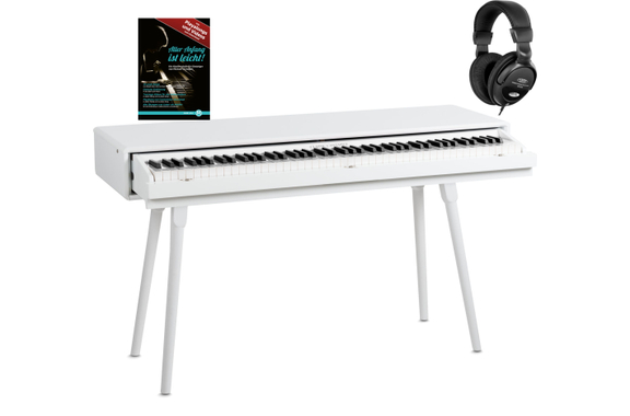 Classic Cantabile DP-730 WL Digital Piano Matte White Set image 1