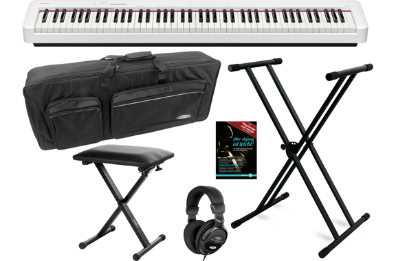 Casio CDP-S110 WE E-Piano Set Stage Bianco image 1