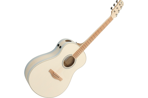 Ibanez AAM370M2E-AIB Transparent Antique White Ice Blue image 1
