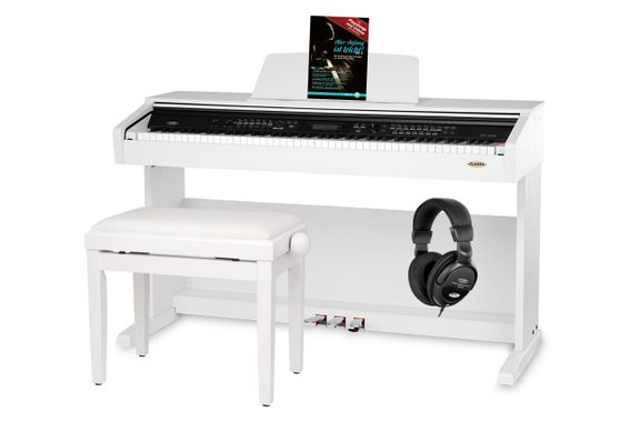 Classic Cantabile DP-A 310 WM E-Piano SET weiß matt image 1