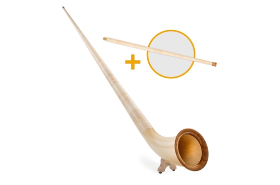 Lechgold Alphorn Deluxe F 360 cm Set 3 pièces incl. embouchure Fis image 1