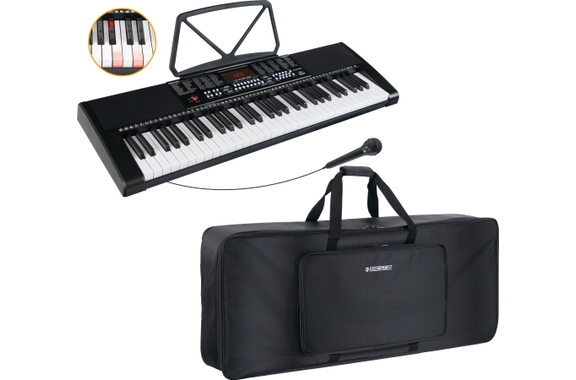 McGrey LK-6120-MIC Light-Up Keyboard With Microphone, Black image 1
