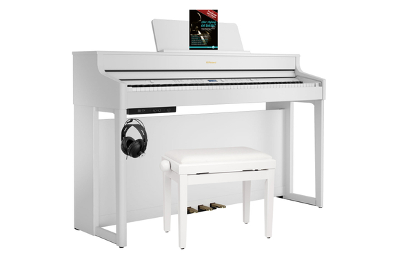 Roland HP702-WH Digitalpiano Weiß matt Set image 1