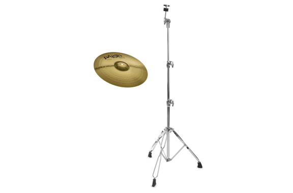 Paiste 101 Brass Crash 14" + Support Cymbale Droit SET image 1