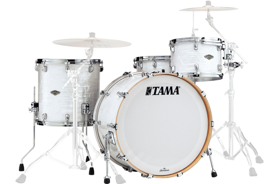 Tama WBR34CZS-WP Starclassic Walnut/Birch Duracover Wrap White Pearl + Snare Drum image 1