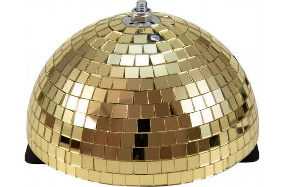 Eurolite Spiegelhalve Bol 20cm Goud Gemotoriseerd image 1