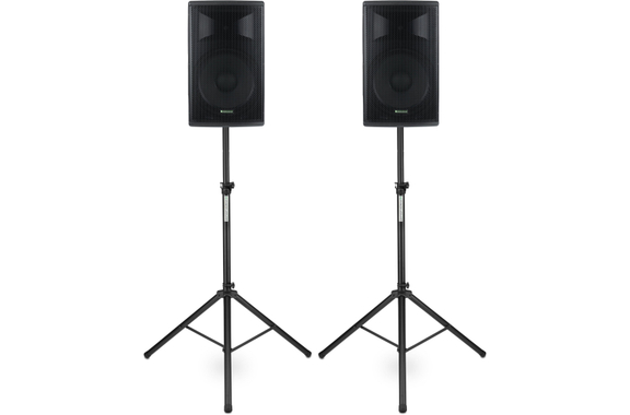 Pronomic E-215 MA 15" Cassa Attiva 500 Watt Set Con Statvi image 1