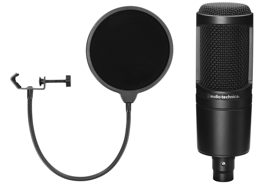 Audio-Technica AT2020 Set Microfono a Condensatore incl. Popkiller image 1