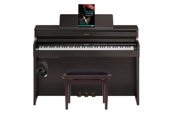 Roland HP704-DR Digitalpiano Set dunkles Rosenholz Set image 1
