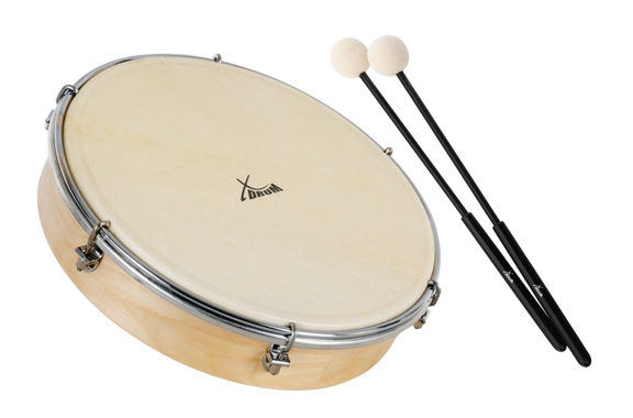 XDrum HTM-10S 10" Handtrommel met Slagstok Set image 1