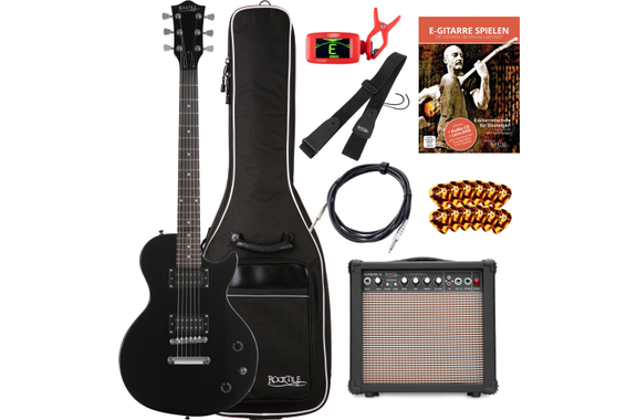 Rocktile L-100 BL E-Gitarre Black image 1